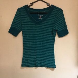 Blue striped Energie shirt XL